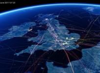 Incredible air traffic video reveals UKs busy skies