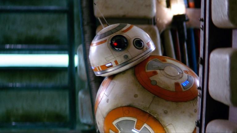 A skittish but loyal astromech, BB-8. Star Wars
