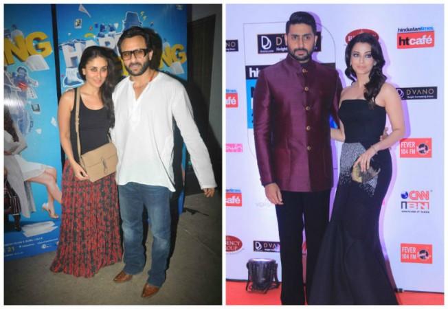 Saif Ali Khan, Kareena Kapoor Khan and Abhishek Bachchan, Aishwarya Rai Bachchan Saif Ali Khan, Kareena Kapoor Khan and Abhishek Bachchan, Aishwarya Rai Bachchan