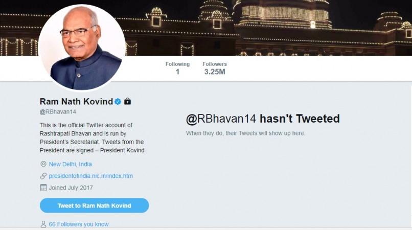 Ram Nath Kovind is now on Twitter Kovind Twitter