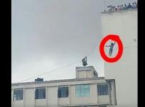 student falls during zip lining