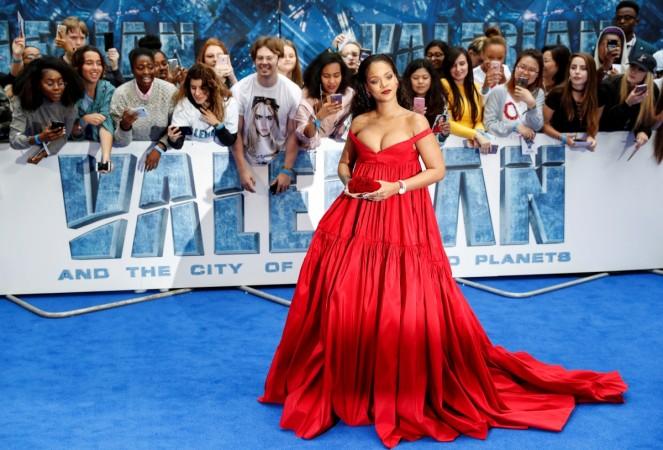Cast member Rihanna poses at the European premiere of  Rihanna