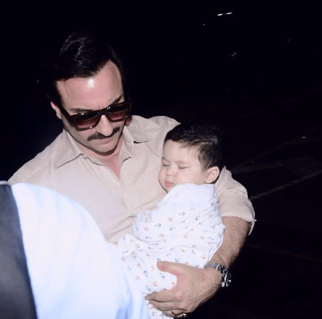 Kareena Kapoor Khan with Saif Ali Khan and Taimur Kareena Kapoor Khan with Saif Ali Khan and Taimur