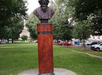 Bust of Rabindranath Tagore in Thakurova, Prague, Czech Republic