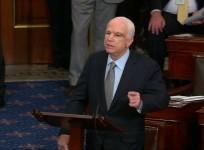 John McCain returns to Senate floor to make impassioned speech