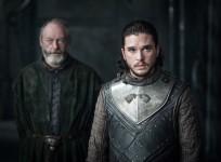 Kit Harington as Jon Snow with Liam Cunningham as Davos Seaworth