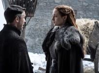 Sophie Turner as Sansa Stark with Aidan Gillen as Peter Baelish