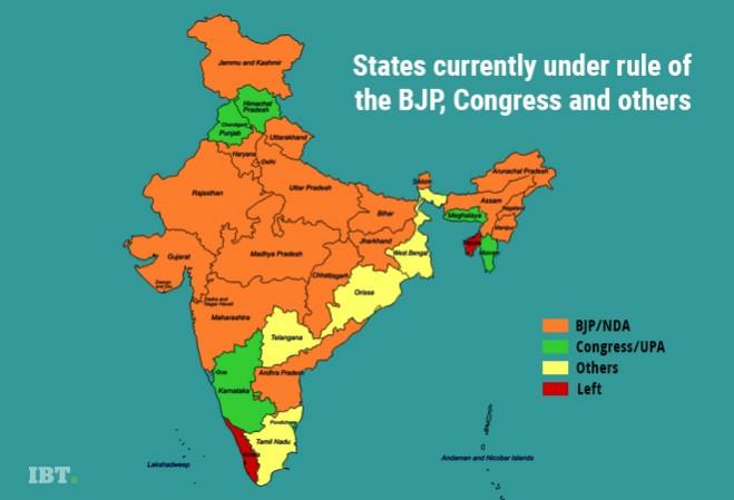 States ruled by the BJP, Congress and other parties after the latest drama in Bihar. States ruled by BJP, Congress and others