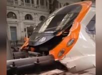 Commuter train crash in Barcelona station injures 48