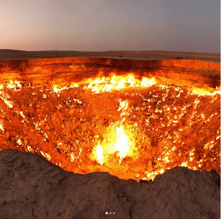 Darvaza gas crater Darvaza gas crater