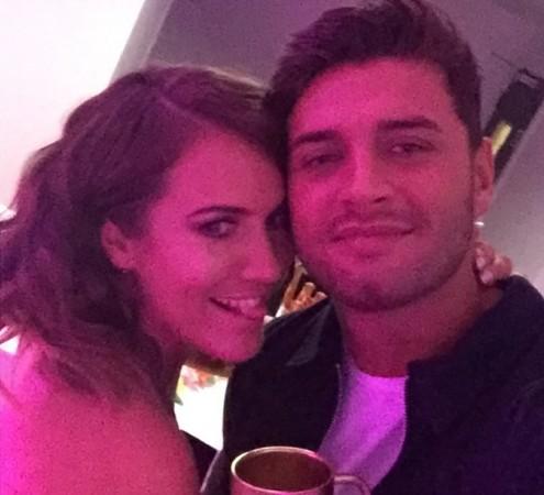 Caroline Flack with with 'Muggy' Mike Thalassitis Caroline Flack with Mike Thalassitis