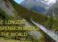 See the worlds longest pedestrian suspension bridge