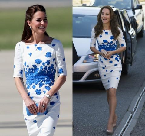 Duchess of Cambridge at Amberley in April 2014 in Australia vs Kate Middleton visits Youthscape on in 2016 in England kate middleton dresses
