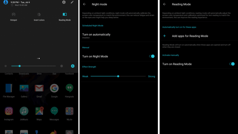 OnePlus 5 Review: Display modes OnePlus 5 Review: Display modes