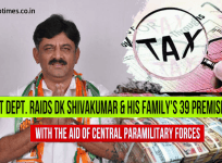 I-T officials raid Karnataka minister DK Shivakumar