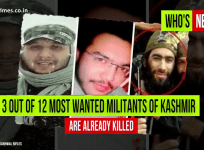 3 out of 12 most wanted militants in Kashmir are now dead