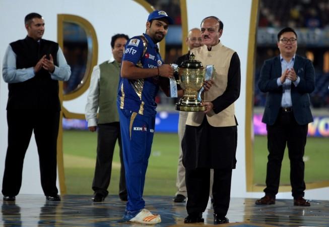 BCCI acting president CK Khanna with Rohit Sharma bcci, ipl