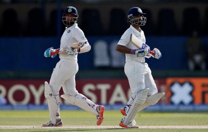 Cheteshwar Pujara and Ajinkya Rahane will look to carry on their terrific partnership on day 2 Cheteshwar Pujara, Ajinkya Rahane, India, Sri Lanka, second Test