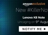 Lenovo K8 Note, Amazon India, Pure Android OS, price, specifications