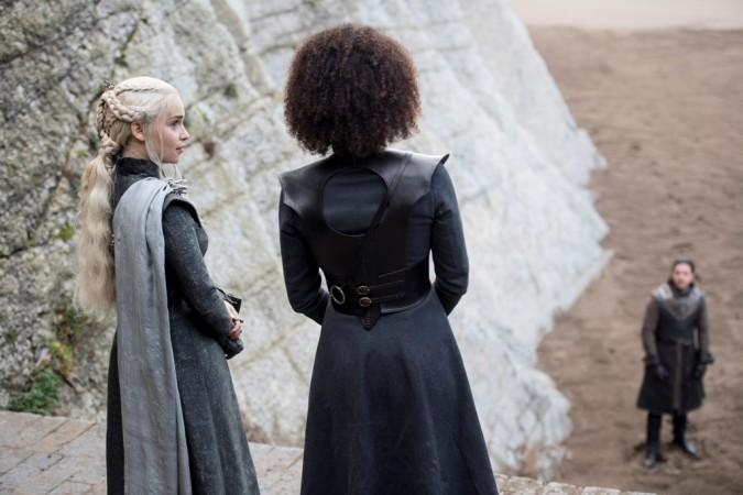 Emilia Clarke and Nathalie Emmanuel in a still from Ep 4 'Spoils of War' Emilia Clarke and Nathalie Emmanuel in a still from Ep 4 'Spoils of War'