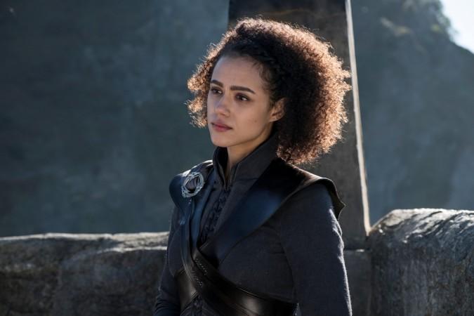 Nathalie Emmanuel in a still from Ep 4 'Spoils of War' Nathalie Emmanuel in a still from Ep 4 'Spoils of War'