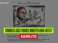 Congress writes open letter to Arun Jaitley