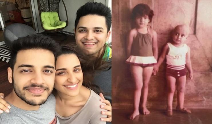Parineeti Chopra with her brothers, and Abhishek Bachchan with sister Parineeti Chopra with her brothers, and Abhishek Bachchan with sister