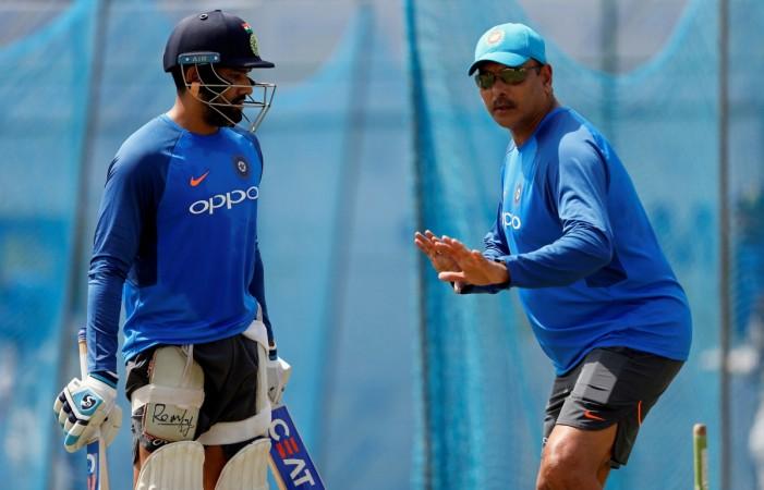 Vice-captain Rohit with coach Ravi Shastri Rohit Sharma, India, Ravi Shastri