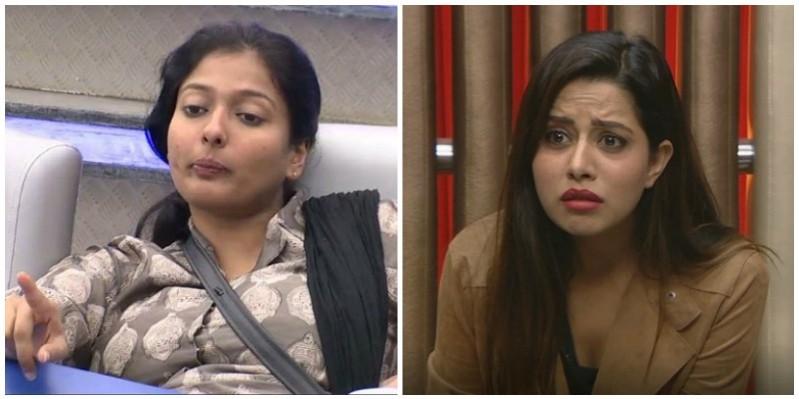 Gayathri and Raiza in Bigg Boss Tamil. Gayathri and Raiza