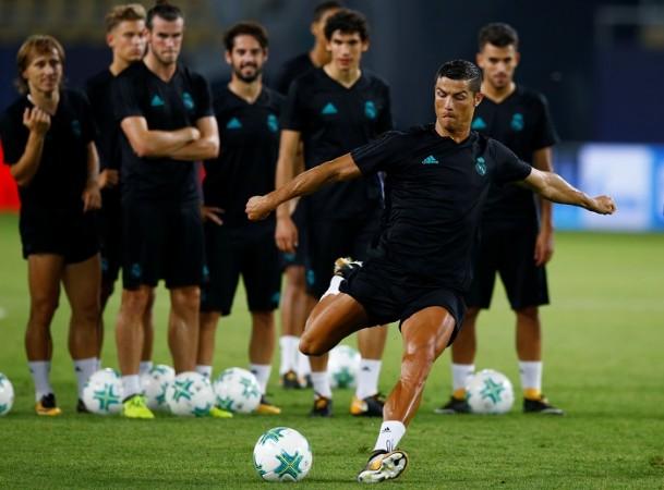 Cristiano Ronaldo is back in training and ready to make his mark against Manchester United Cristiano Ronaldo, Real Madrid, UEFA Super Cup