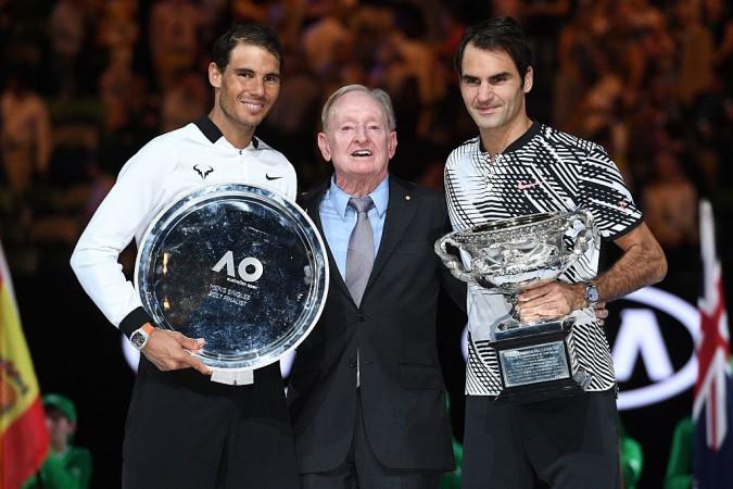 Federer defeated Nadal in a tightly-fought Australian Open final earlier this year Roger Federer and Rafael Nadal