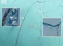Antarctica, ice berg, global warming, satellite image,
