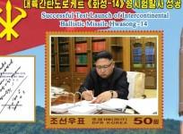 North Korea issues new stamps celebrating ICBM launch