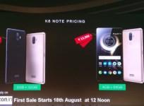Lenovo K8 Note, Amazon India, Pure Android OS, price, specifications