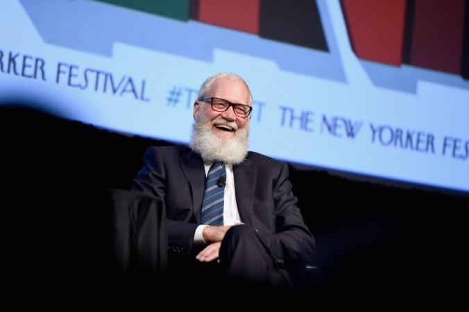 Comedian and former talk show host David Letterman speaks onstage during The New Yorker Festival 2016 - David Letterman Talks With Susan Morrison at MasterCard Stage at SVA Theatre on October 7, 2016, in New York City. David Letterman