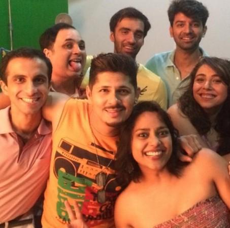 Barun Sobti and team of Tu Hai Mera Sunday Barun Sobti, Barun Sobti movie Tu Hai Mera Sunday