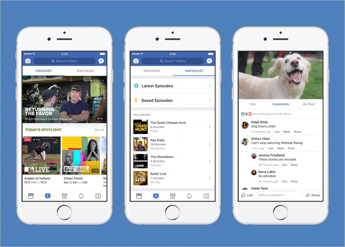 Facebook launches Watch, a new platform for original video content