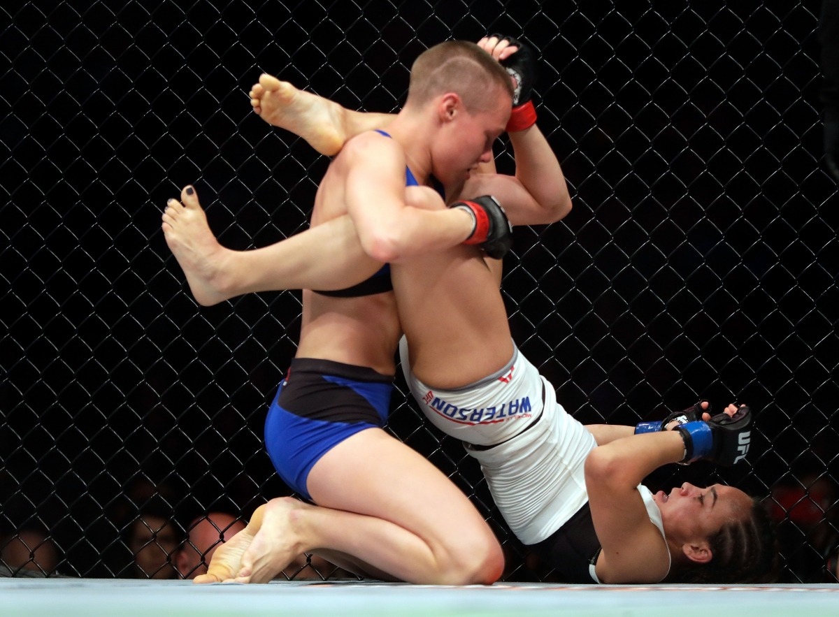 UFC's 'Karate Hottie' Michelle Waterson went nude earlier th...