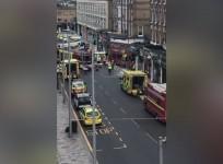 London bus crashes into shopfront