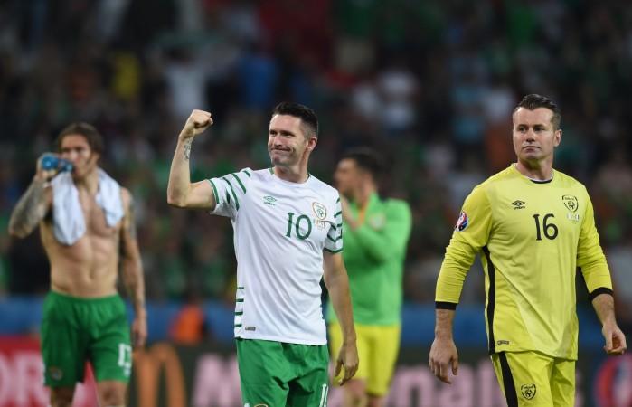 Robbie Keane (L) and Shay Given shay given, robbie keane