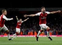 Aaron Ramsey, Olivier Giroud, Arsenal, Leicester City, EPL