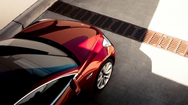 A Tesla Model 3 sedan is seen in this undated handout image. The Fremont, California-based car company handed over its first 30 Model 3 vehicles to employee buyers at the company's facility in Fremont, California, on July 28, 2017. Tesla/Handout via REUTERS Tesla Model 3