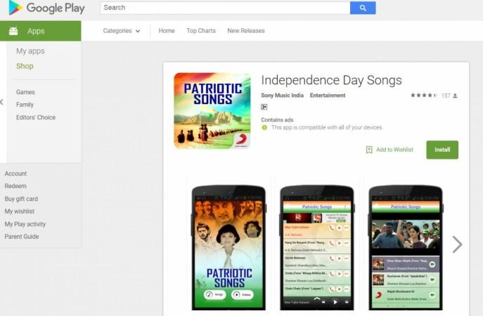 Top 5 mobile apps to try this special Independence Day to re-ignite patriotism in you Indian Independence Day songs, Sony Music, app, Google Play store