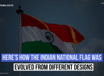 Indian National flag evolved from different designs