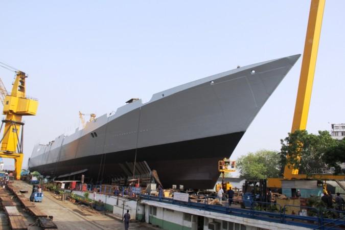 The INS Visakhapatnam. INS Visakhapatnam