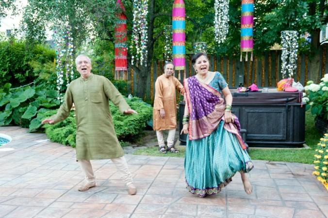 Suhasini Mulay with husband (L) Atul Gurtu Suhasini Mulay