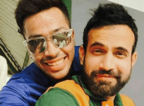 Hardik Pandya with Irfan Pathan