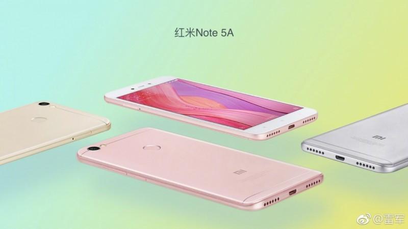Xiaomi Redmi Note 5A available colours