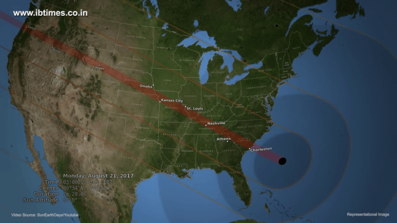 Where will the total solar eclipse be visible?
