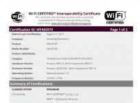 Samsung Galaxy A9 Pro, Android Nougat, Wi-Fi Alliance certification